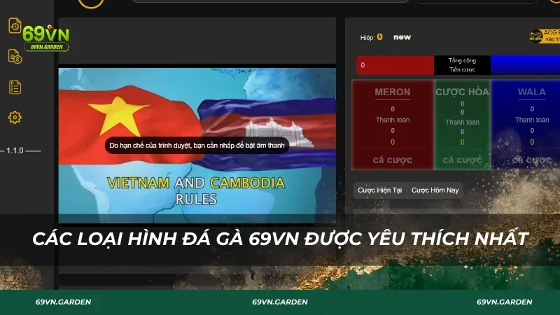 Các loại hình đá gà 69VN được yêu thích nhất